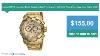 Invicta Mens Scuba Pro Diver Chrono Gold Dial 18KT Gold Plated SS Bracelet Watch.