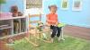NEW 3in1 TRI-CHAIR- HIGH CHAIR, ROCKING HORSE, CHILD DESK Wood Wooden MSRP $159.