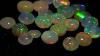 121 30 Ct 18' Ultimate Quality Ethiopian Opal Rondelle Big Beads Neck 4.5 -9 MM.