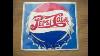 1940 Drink Pepsi Cola, Double Dot, Tin Menu Board Sign, Gas Station, Excellent.