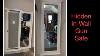 Hidden Storage Mirror In-wall Gun Safe Concealment Cabinet Rifle Pistol Gray