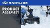 Snow Joe iON 40 Volt Battery Powered Cordless 18 Inch Single Stage Snow Blower.